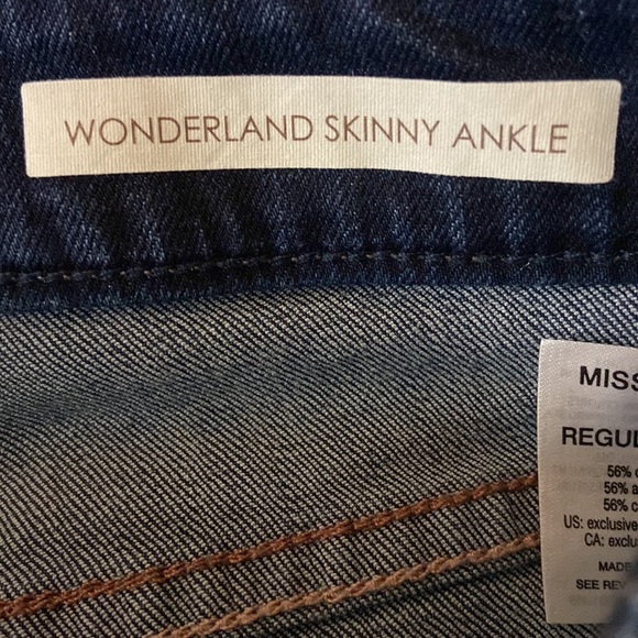 Vintage America Wonderland Skinny Ankle Jeans Size 2/26 - Picture 9 of 10